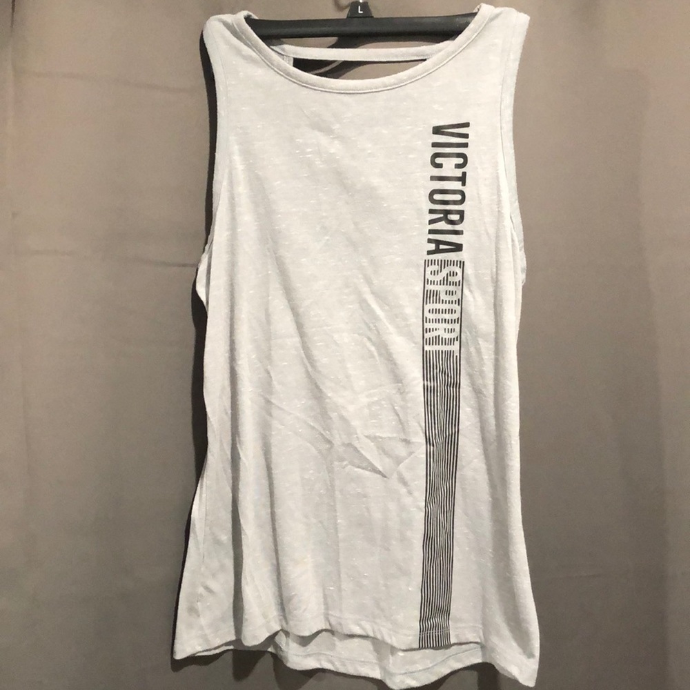 Grey/black Victoria’s Secret Sport tank top
